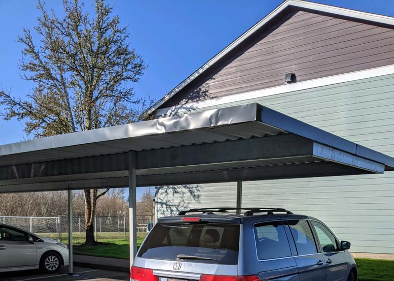 Metal carport repair