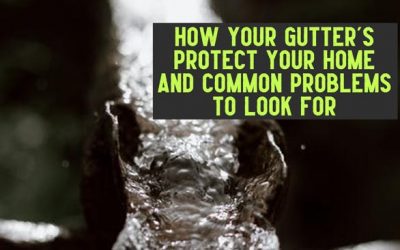 How Your Gutter’s Protect Your Home and Common Problems to Look For