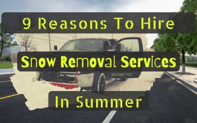 9 Reasons To Hire Snow Removal Services During The Summer