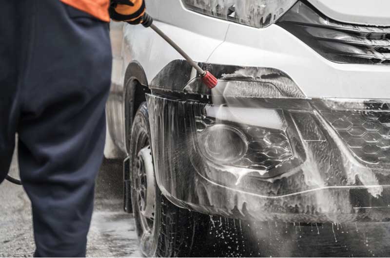 Fleet washing in winter