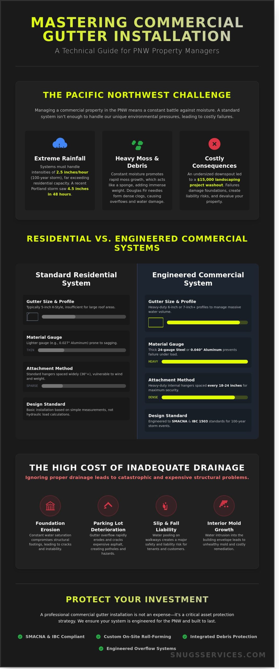 Commercial Gutter Installation in Portland & Vancouver: The 2026 Property Manager’s Guide