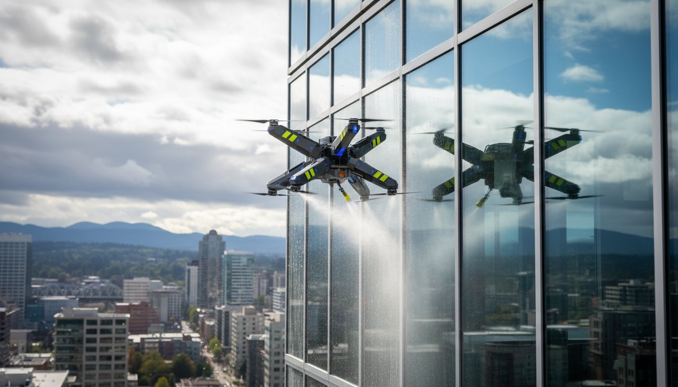Drone Window Washing in Portland: The 2026 Property Manager’s Guide