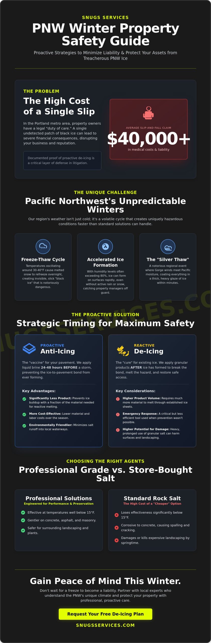 Professional De-icing Services in Portland & Vancouver: The 2026 Property Safety Guide