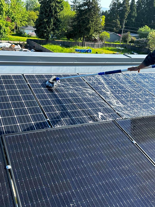 solar panel washing