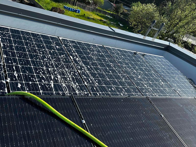 solar panel washing