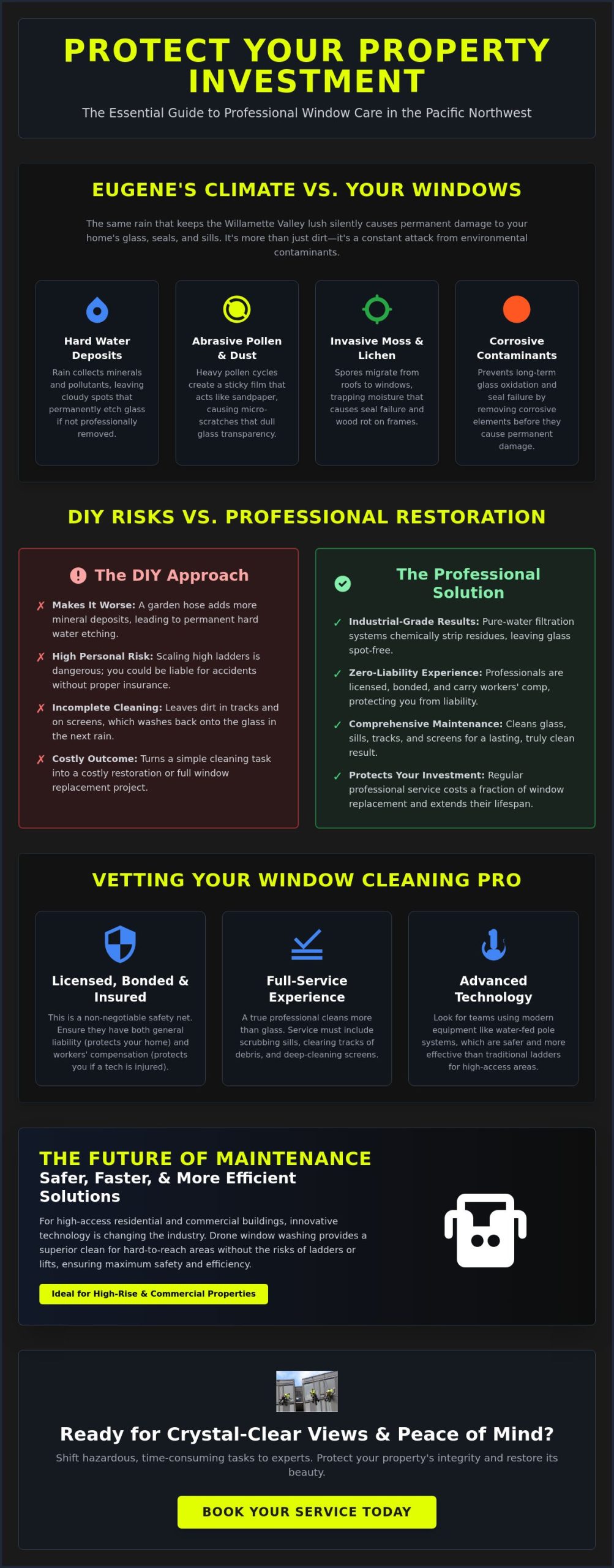 Professional Window Cleaners in Eugene: The 2026 Property Owner’s Guide