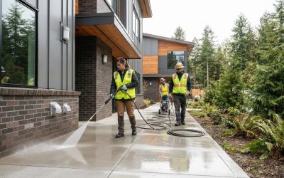 Construction Site Cleanup Pressure Washing for Portland Sites