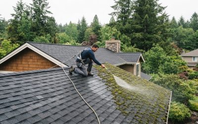 Moss Removal From Roofs in Vancouver, WA, With Shingle Safety in Mind